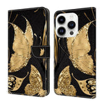 Custodia per telefono in ecopelle con effetto cristallo., For iPhone 15 Pro Max