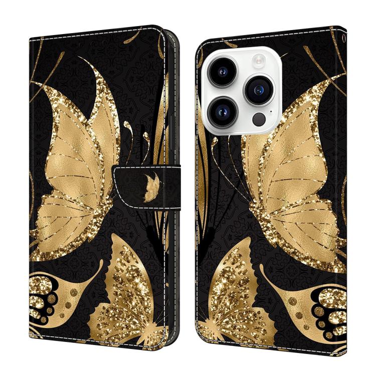 Custodia per telefono in ecopelle con effetto cristallo., For iPhone 15 Pro Max