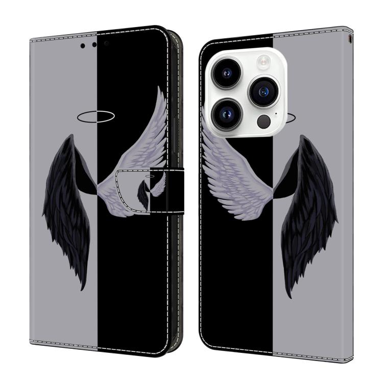 Custodia per telefono in ecopelle con effetto cristallo., For iPhone 16 Pro