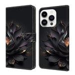 Custodia per telefono in ecopelle con effetto cristallo., For iPhone 16 Pro