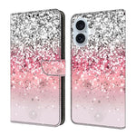 Custodia per telefono in ecopelle con effetto cristallo., For iPhone 16