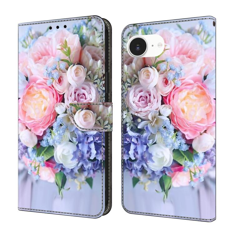 Custodia per telefono in ecopelle con effetto cristallo., For iPhone 16e / 17e