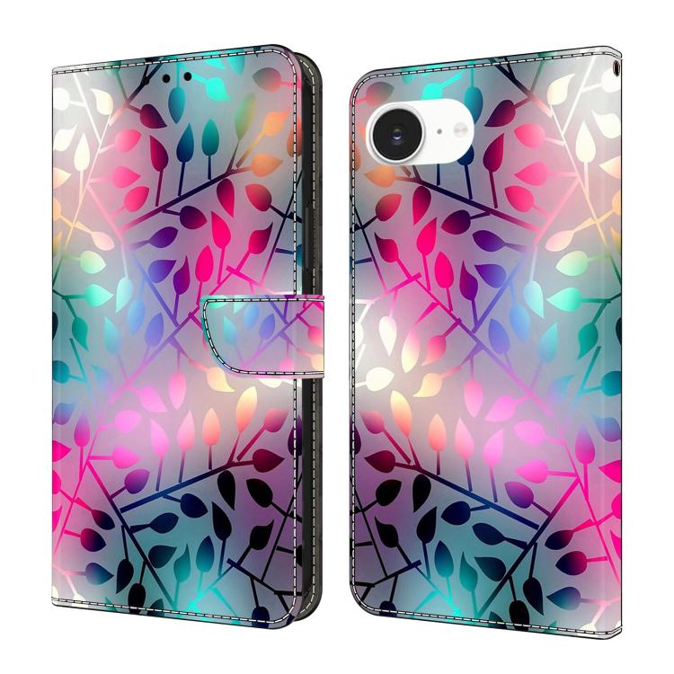 Custodia per telefono in ecopelle con effetto cristallo., For iPhone 16e / 17e