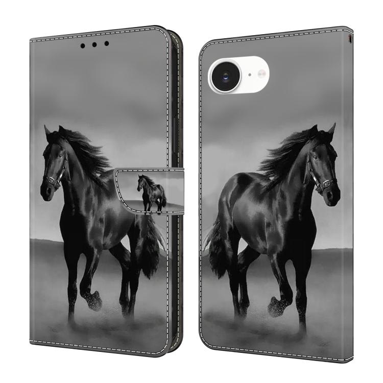 Custodia per telefono in ecopelle con effetto cristallo., For iPhone 16e / 17e