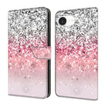 Custodia per telefono in ecopelle con effetto cristallo., For iPhone 16e / 17e