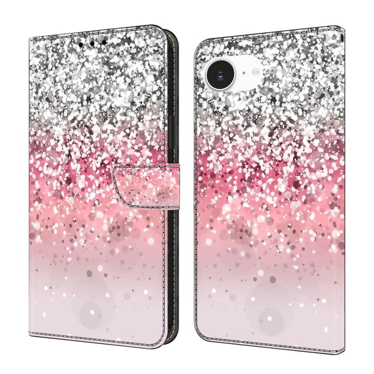 Custodia per telefono in ecopelle con effetto cristallo., For iPhone 16e / 17e