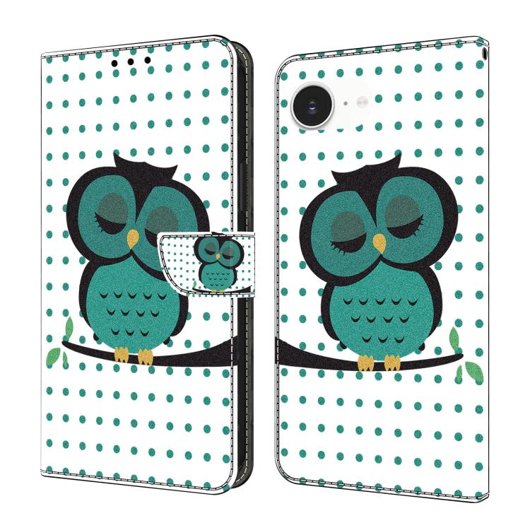 Custodia per telefono in ecopelle con effetto cristallo., For iPhone 16e / 17e