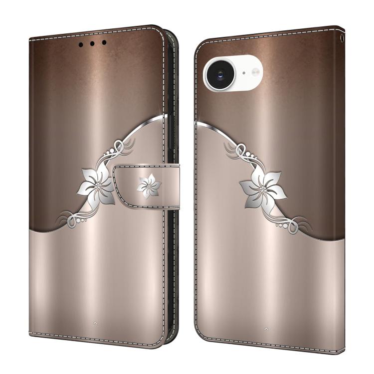 Custodia per telefono in ecopelle con effetto cristallo., For iPhone 16e / 17e