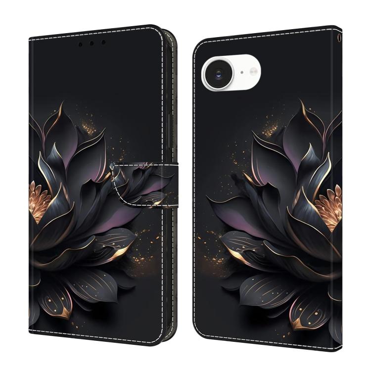 Custodia per telefono in ecopelle con effetto cristallo., For iPhone 16e / 17e