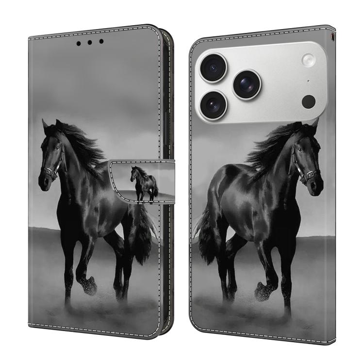 Custodia per telefono in ecopelle con effetto cristallo., For iPhone 18 Pro Max / 17 Pro Max