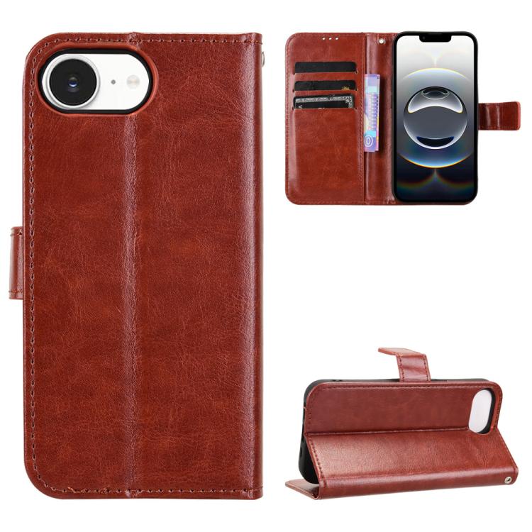 Custodia in ecopelle Crazy Horse per iPhone 17e 16e