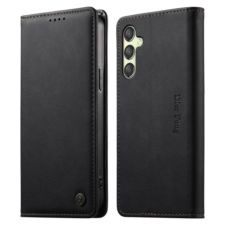 Custodia in pelle vegana con chiusura magnetica e protezione RFID per Samsung