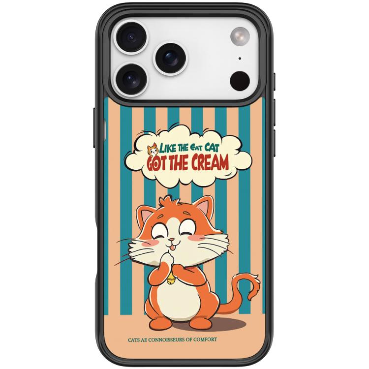 Custodia magnetica con motivo gattino per iPhone 17