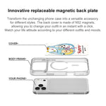 Adorabile borsetta con motivo orsetto e custodia magnetica per telefono, For iPhone 16 Pro Max, For iPhone 16 Pro, For iPhone 16 Plus, For iPhone 16