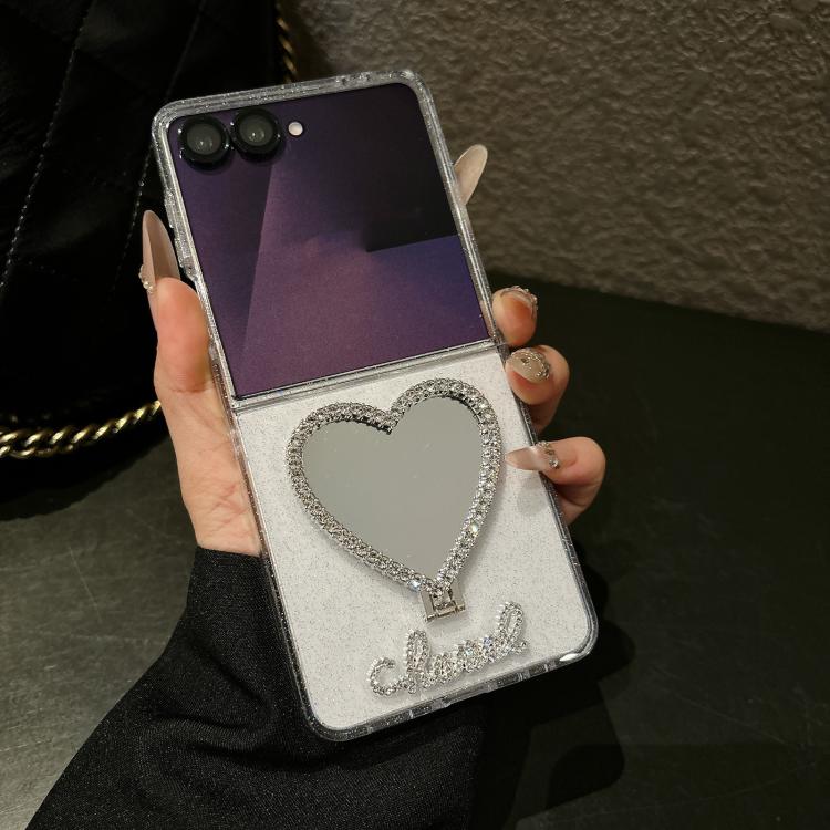 Custodia Glitter Stardust con supporto a forma di cuore per Samsung Galaxy Z