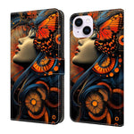 Custodia portafoglio in ecopelle effetto cristallo per iPhone 15