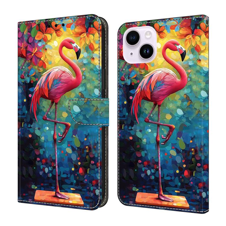 Custodia portafoglio in ecopelle effetto cristallo per iPhone 15