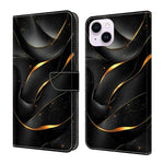 Custodia portafoglio in ecopelle effetto cristallo per iPhone 15