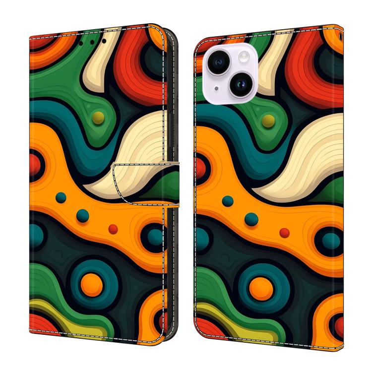 Custodia portafoglio in ecopelle effetto cristallo per iPhone 15
