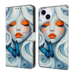 Custodia portafoglio in ecopelle effetto cristallo per iPhone 15