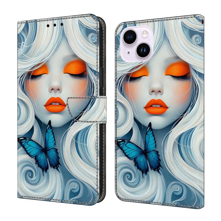 Custodia portafoglio in ecopelle effetto cristallo per iPhone 15