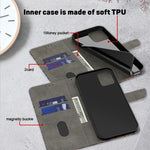 Custodia portafoglio in ecopelle effetto cristallo per iPhone 15