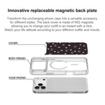Custodia magnetica con motivo fiocco per iPhone 17