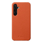 Custodia in vera pelle con texture litchi per Samsung Galaxy S24 5G