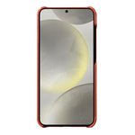 Custodia in vera pelle con texture litchi per Samsung Galaxy S24 5G
