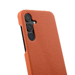 Custodia in vera pelle con texture litchi per Samsung Galaxy S24 5G