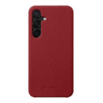 Custodia in vera pelle con texture litchi per Samsung Galaxy S24 5G