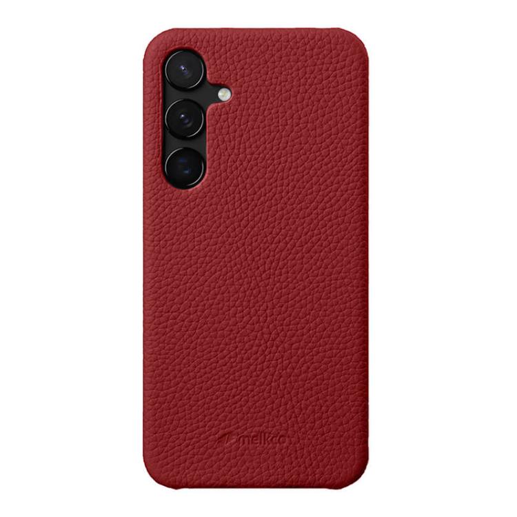 Custodia in vera pelle con texture litchi per Samsung Galaxy S24 5G
