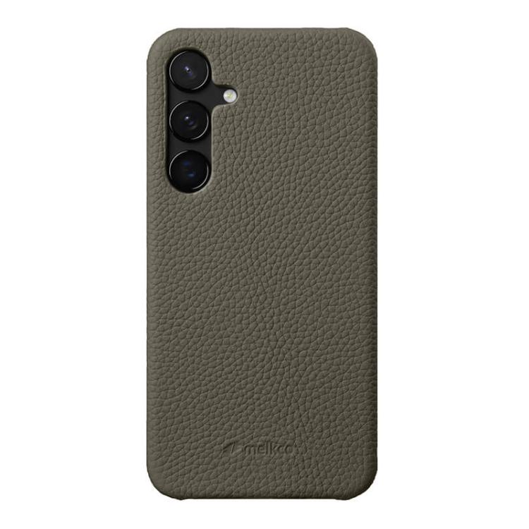Custodia in vera pelle con texture litchi per Samsung Galaxy S24 5G