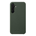 Custodia in vera pelle con texture litchi per Samsung Galaxy S24 5G
