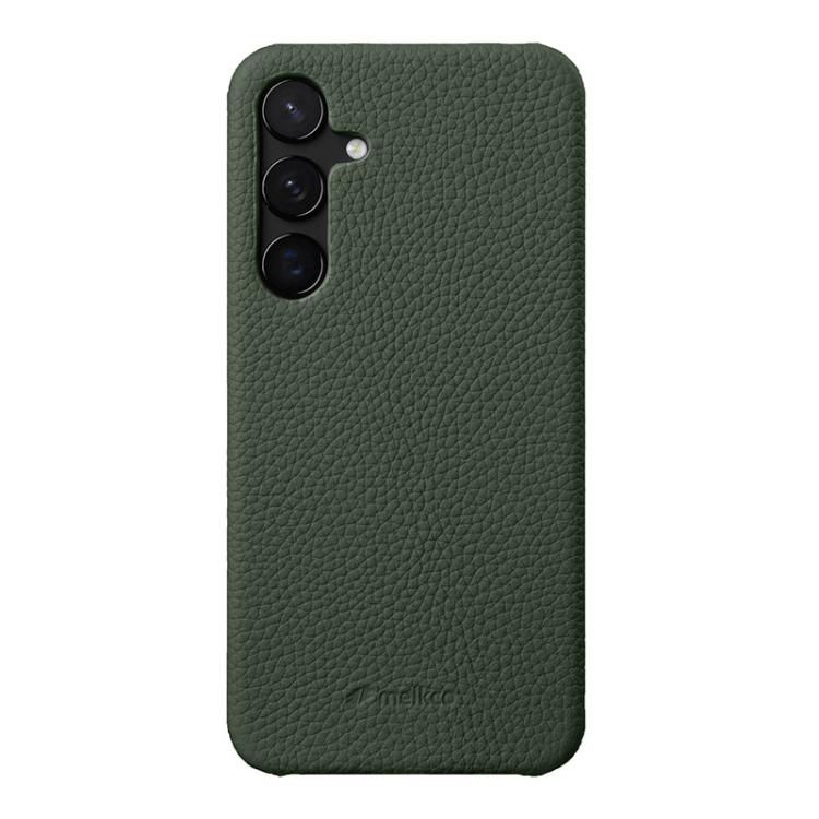 Custodia in vera pelle con texture litchi per Samsung Galaxy S24 5G