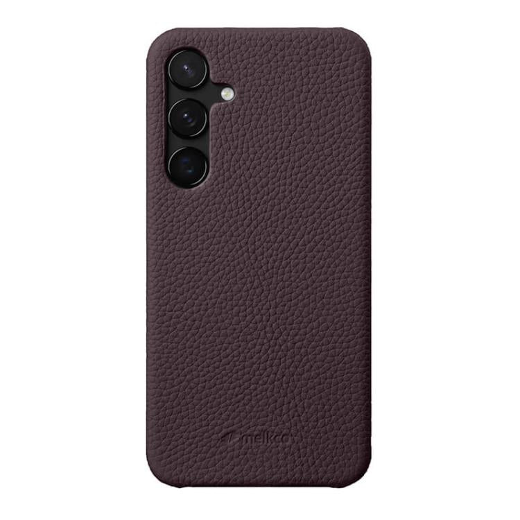 Custodia in vera pelle con texture litchi per Samsung Galaxy S24 5G