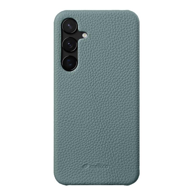 Custodia in vera pelle con texture litchi per Samsung Galaxy S24 5G