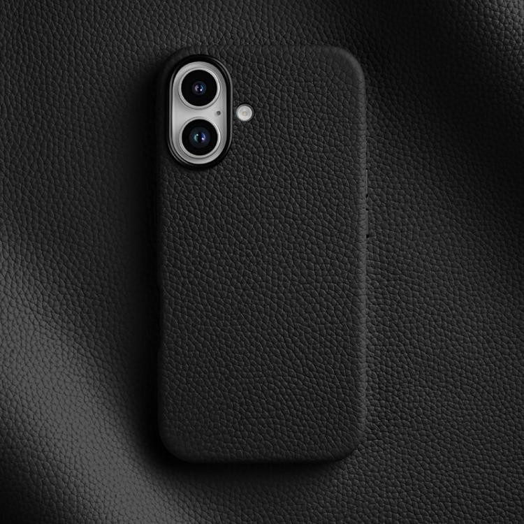 Custodia in vera pelle magnetica per iPhone 16