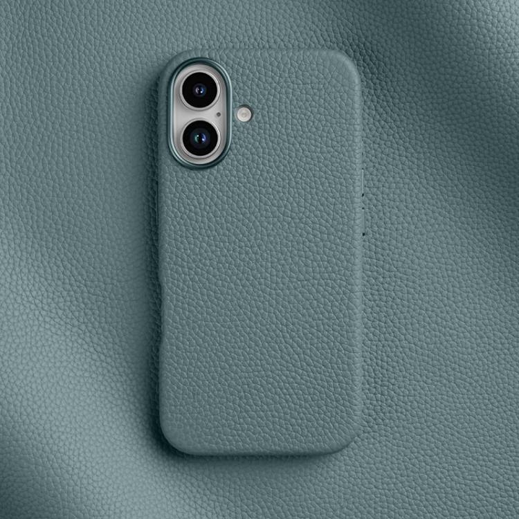 Custodia in vera pelle magnetica per iPhone 16