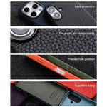 Custodia in vera pelle magnetica per iPhone 16