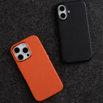 Custodia in vera pelle magnetica per iPhone 16