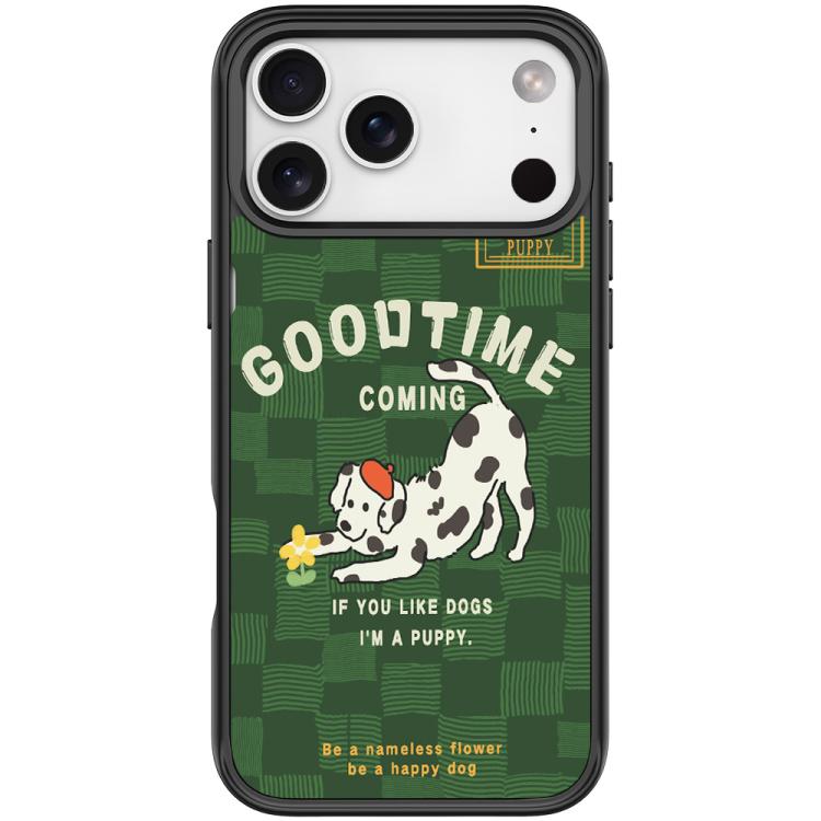 Custodia magnetica con motivo cane per iPhone 17