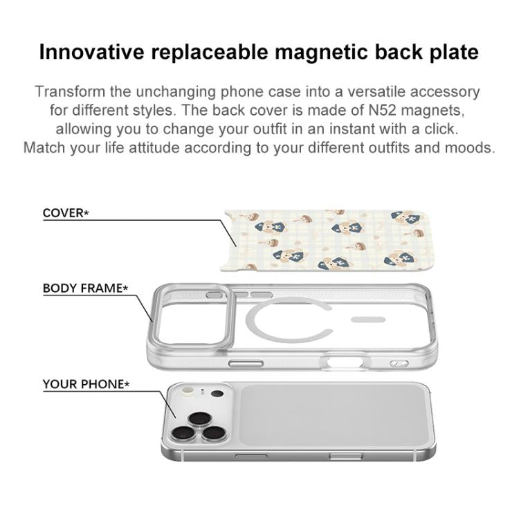 Custodia magnetica con motivo cucciolo per iPhone 17
