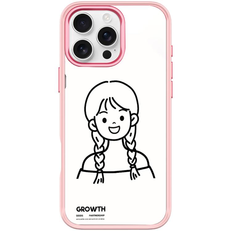 Custodia magnetica con motivo ragazza per iPhone 15 e 16