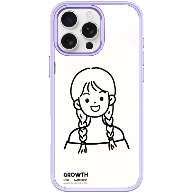 Custodia magnetica con motivo ragazza per iPhone 15 e 16