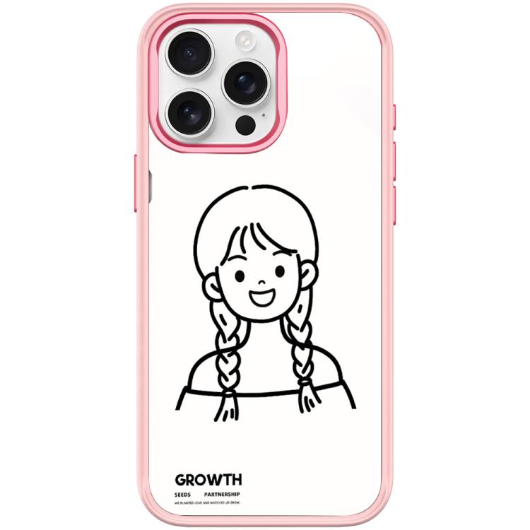 Custodia magnetica con motivo ragazza per iPhone 15 e 16