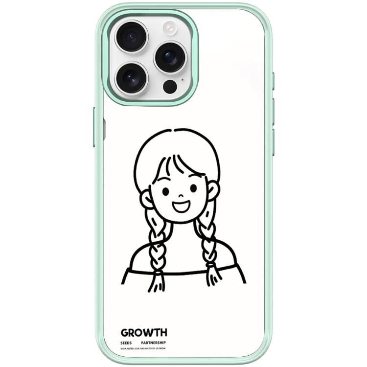 Custodia magnetica con motivo ragazza per iPhone 15 e 16