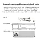 Custodia magnetica con motivo ragazza per iPhone 15 e 16