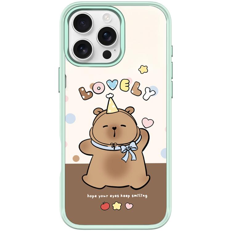 Custodia magnetica con motivo capibara per iPhone