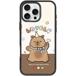 Custodia magnetica con motivo capibara per iPhone